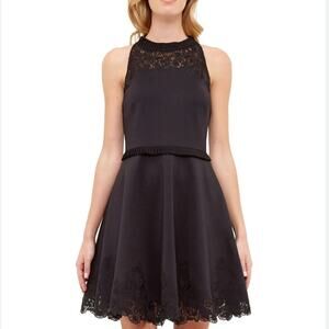 Ted Baker | Dresses | Ted Baker Black Ruffle Dress Size Small | Poshmark